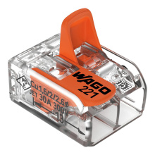 BORNE LEVIER MINI WAGO 6MM²